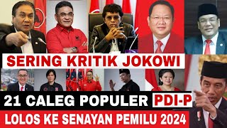 Daftar 21 Caleg Elite PDIP yang Lolos jadi DPR RI di Pemilu 2024 [upl. by Harli]