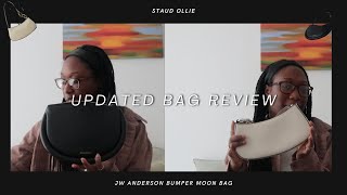 Staud Ollie and JW Anderson Bumper Moon Bag  1 Year Update  Review WearampTear and What Fits [upl. by Allveta]