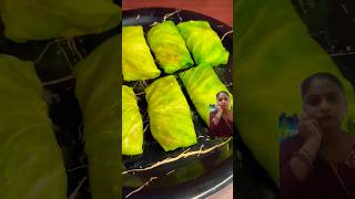 Cabbage rolls food cabbagerolls streetfood cabbagesnacks foodie recipe cooking youtubeshorts [upl. by Jehanna]