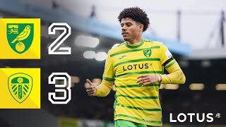 HIGHLIGHTS  Norwich City 23 Leeds United [upl. by Harikahs32]