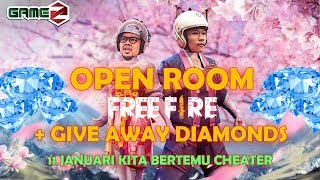 11 JANUARI BERTEMU DI OPEN ROOM FREE FIRE  GIVE AWAY DIAMONDS [upl. by Reinold222]