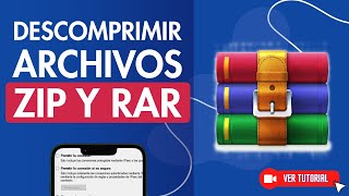 Cómo DESCOMPRIMIR tus ARCHIVOS en Formato ZIP y RAR con WinRAR 📁💻 Desde la PC o Laptop [upl. by Dora]