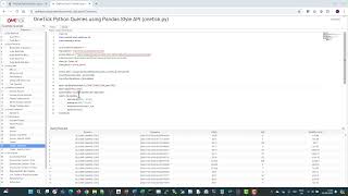 OneTick Python Queries Using Pandas Style API  OneTick Cloud Services [upl. by Kenwee]