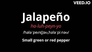 How to Pronounce Jalapeño [upl. by Assiral]