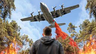 How the Air Force Uses C130s to Fight Wildfires [upl. by Novj]