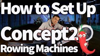 How to Setup the Concept2 Rowing Machine and program the PM monitor on the Concept 2 [upl. by Araec]