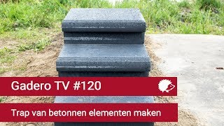 120 Trap van betonnen elementen plaatsen [upl. by Asiulairam]