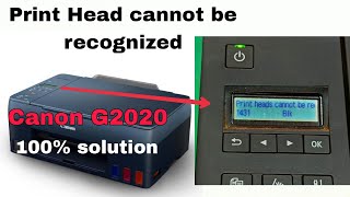 Canon G2020 printhead not recognized [upl. by Idden]