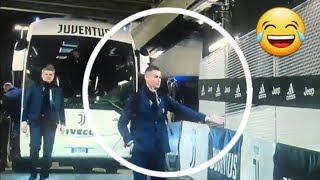 Cristiano Ronaldo Hand shaking with Ghosts Juventus vs Inter [upl. by Ailehs]