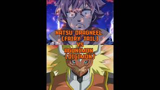 Natsu Dragneel VS Agunimon fairytail digimonfrontier [upl. by Ysdnil]