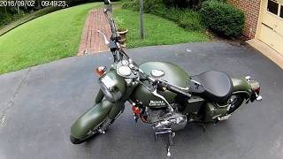 Royal Enfield  Classic 500  Matte Battle Green  USA [upl. by Kerry]