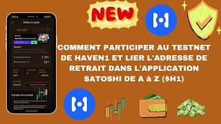 HAVEN1 COMMENT LIER LADRESSE DE RETRAIT ET PARTICIPER AU TESTNET DE A à Z [upl. by Aneladdam181]