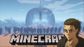 EL RETUMBAR DEL TITÁN FUNDADOR ATTACK ON TITAN EN MINECRAFT [upl. by Lisetta]