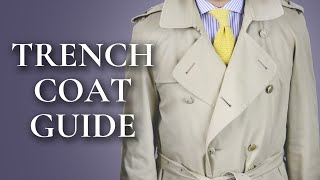 Trench Coat Guide  How To Wear amp Buy A Burberry or Aquascutum Trenchcoat [upl. by Yetta141]