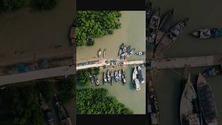 Beautiful River View of Sundarban ❤️❤️❤️❤️ shorts dji djimini2se nature sundorbon flyingnbs [upl. by Tlevesoor]