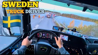 146 🇸🇪 Sweden Pov Truck Daily Routine Deliveries [upl. by Ettenotna]