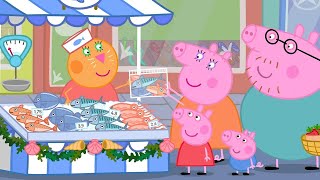 Shopping At The Food Market 🛍️  Peppa Pig Official Full Episodes [upl. by Ihtak]