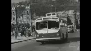 Los primeros trolebuses de dos pisos llegaron a Euskadi 1961 [upl. by Eilraep]