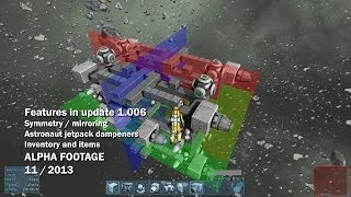 Space Engineers  Symmetry mode astronaut jet pack dampeners inventory and items [upl. by Fuld688]