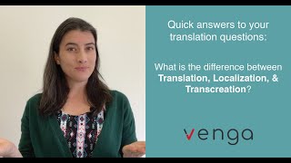 The difference between Translation Localization amp Transcreation [upl. by Coy]