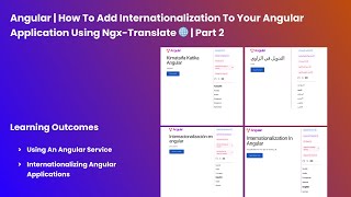 Angular  How To Add Internationalization To Your Angular Application Using NgxTranslate 🌐  Part 2 [upl. by Adley]