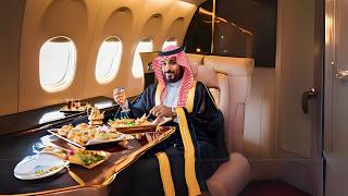 Inside Mohammed Bin Salmans 15 Billion Private Jet [upl. by Noiemad]