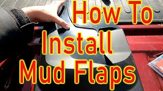 How To Install WeatherTech NoDrill Mud Flaps for Dodge Ram Truck 25003500 [upl. by Thedrick]