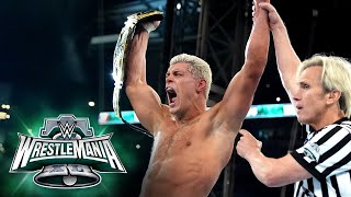 Cody Rhodes conquers The Bloodline to win the WWE Universal Title WrestleMania XL Sunday highlights [upl. by Randi]