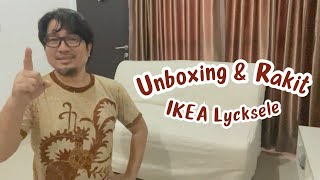 Unboxing amp Rakit Sofabed IKEA Lycksele [upl. by Yllehs930]