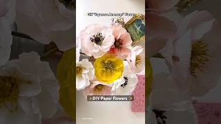 How to make Japanese Anemone flowers  DIY paper flower [upl. by Anastos]