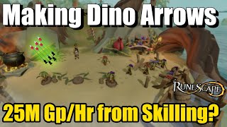 25M GpHr Skilling Dino Arrows OP Runescape 3 [upl. by Ahsoyem259]