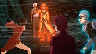 NARUTO VS KAGES  FULL FIGHT  Naruto fights kages and show them his true power after Kurama´s death [upl. by Aiekal573]