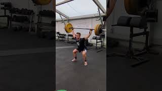 Arraché départ genoux 95kg  hang Snatch 95kg [upl. by Leruj]