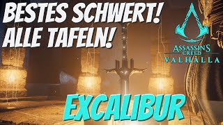 Assassins Creed Valhalla Tutorial Alle Tafeln 1111 Walkthrough Excalibur  Caledbulch [upl. by Aihsatan]