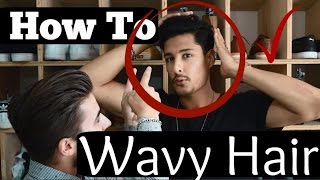 Wavy Hair Routine  Mens Wavy Hair  TheGentlemansCove [upl. by Aiciram]