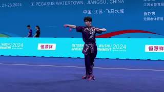 Chen Jinsong HKG 🥈 Jianshu  2024 International Wushu Invitational Tournament [upl. by Ahsoyem13]