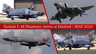 Turkish F4E Phantoms Arrive at RAF Fairford  RIAT 2024 [upl. by Phaih]