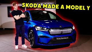 FIRST LOOK at the 2023 Skoda Enyaq Sportline Coupe [upl. by Savadove]