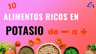 ALIMENTOS ricos en POTASIO 10 alimentos ricos en potasio [upl. by Quinn]