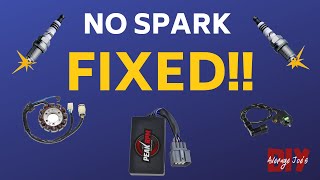 NO SPARK FIXED 1999 Honda Fourtrax 300 [upl. by Baptiste]