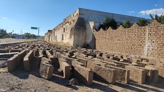 Así esta quedando la fachada de la hacienda el Sauz Sain Alto Zacatecas echa con adobes de tierra [upl. by Turpin]