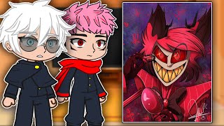 Jujutsu Kaisen React To Alastor  Hazbin Hotel  Gacha React [upl. by Sayer]