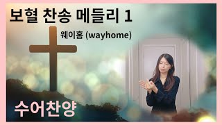 보혈 찬송 메들리 1 ✝️ 웨이홈 Wayhome ✝️ 수어찬양 ✝️ 수화찬양 ✝️ 부활절 찬양 ✝️ 거울모드 수어찬양 [upl. by Ailuj583]