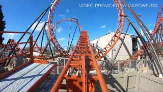 Take a look at Carowinds newest coaster from the riders perspective [upl. by Zetnwahs]