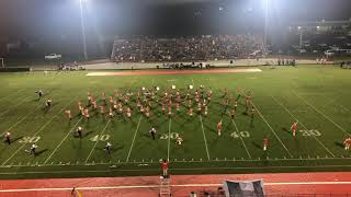 Eufaula high school marching band halftime performance 91120 [upl. by Griffin920]