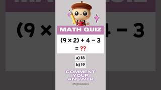 Ultimate Math Puzzle Test Your Skills Now🍀 shorts [upl. by Legnaros489]