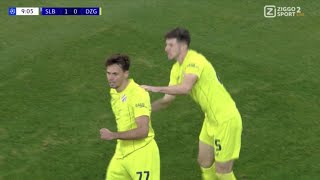 Dario Špikić Goal Slovan Bratislava vs Dinamo Zagreb 14 All Goals and Extended Highlights [upl. by Lark]