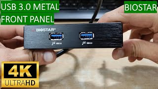 Biostar Taiwan USB 30 Metal Front Panel with Back Panel Attachment [upl. by Chemarin]