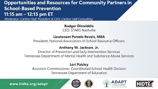 Opportunities amp Resources for Community Partners in SchoolBased Prevention [upl. by Nileuqaj284]