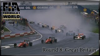 rFactor 2 F1 1988 Season  Round 8  Great Britain [upl. by Irej]